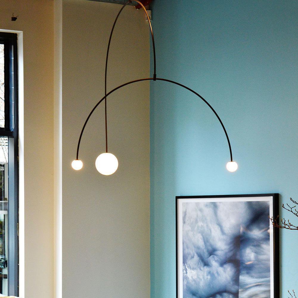 Modern Gold Chandelier | Minimalist Design with Adjustable Height 5