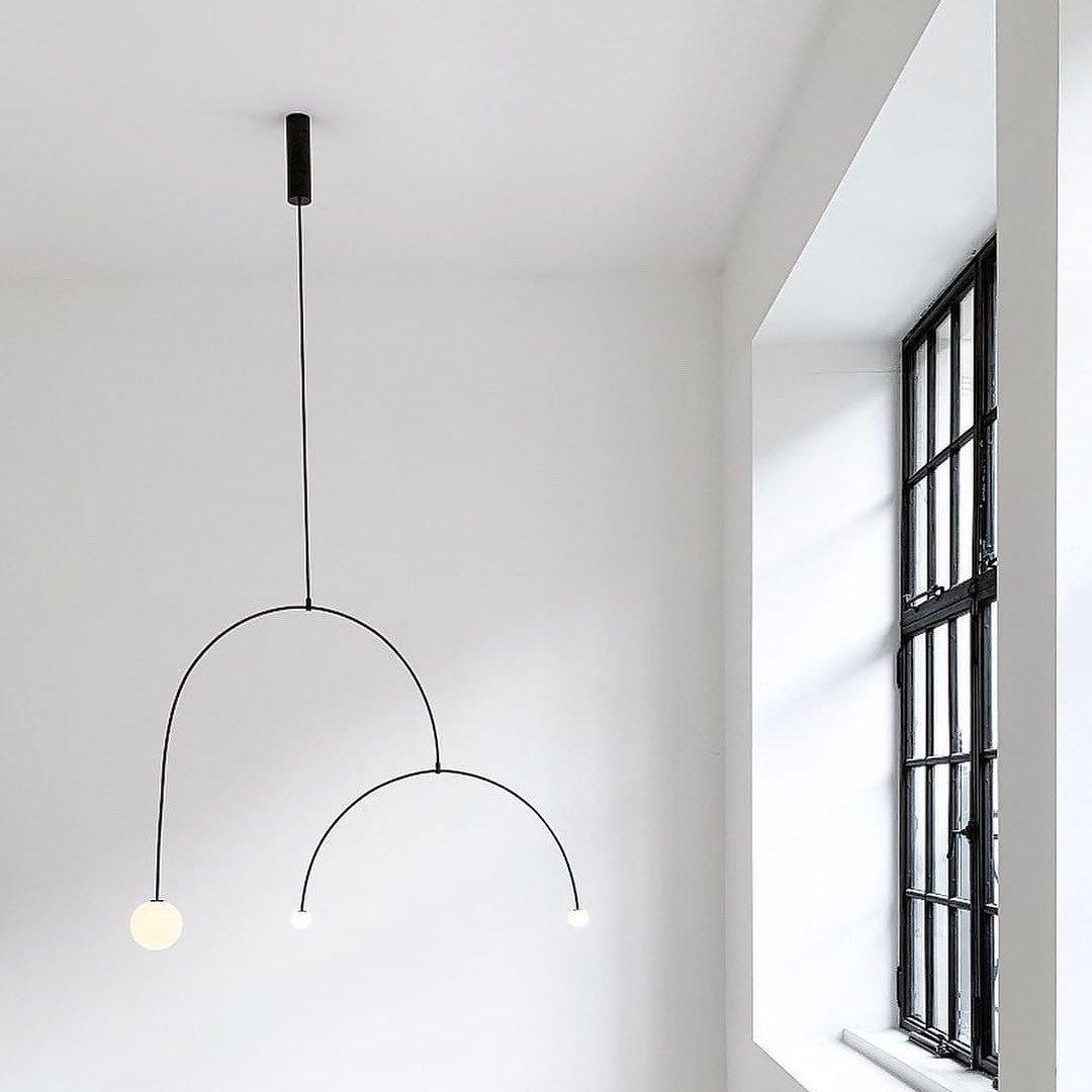 Modern Gold Chandelier | Minimalist Design with Adjustable Height 6