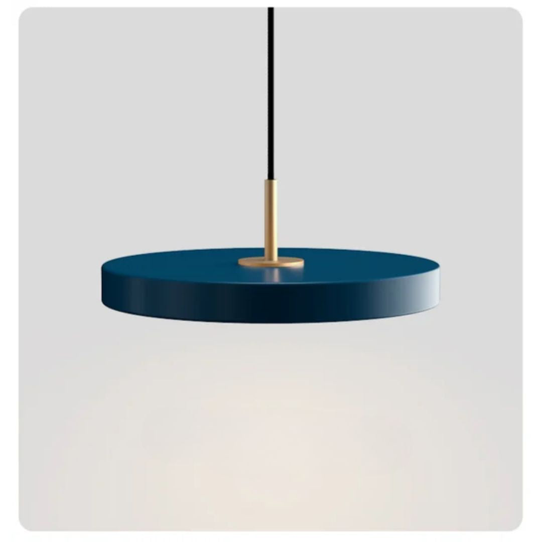 Modern Minimalist Ceiling Light | Sleek Round Design with Brass Accents 9