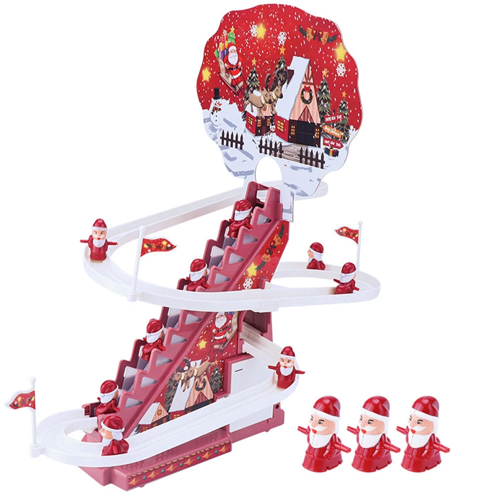 Musical Climbing Ladder Santa Decor | Interactive Holiday Decoration 3