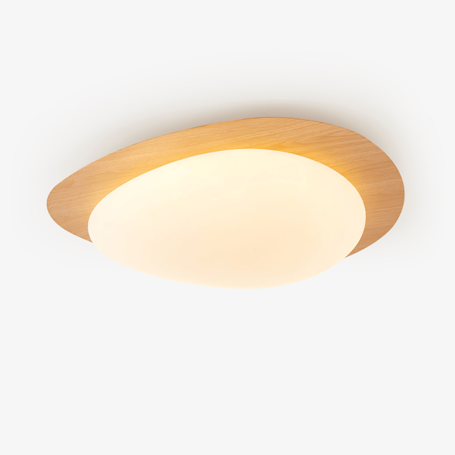 Flush Mount Ceiling Light | Elegant Walnut Design with Integrated LED Options 2