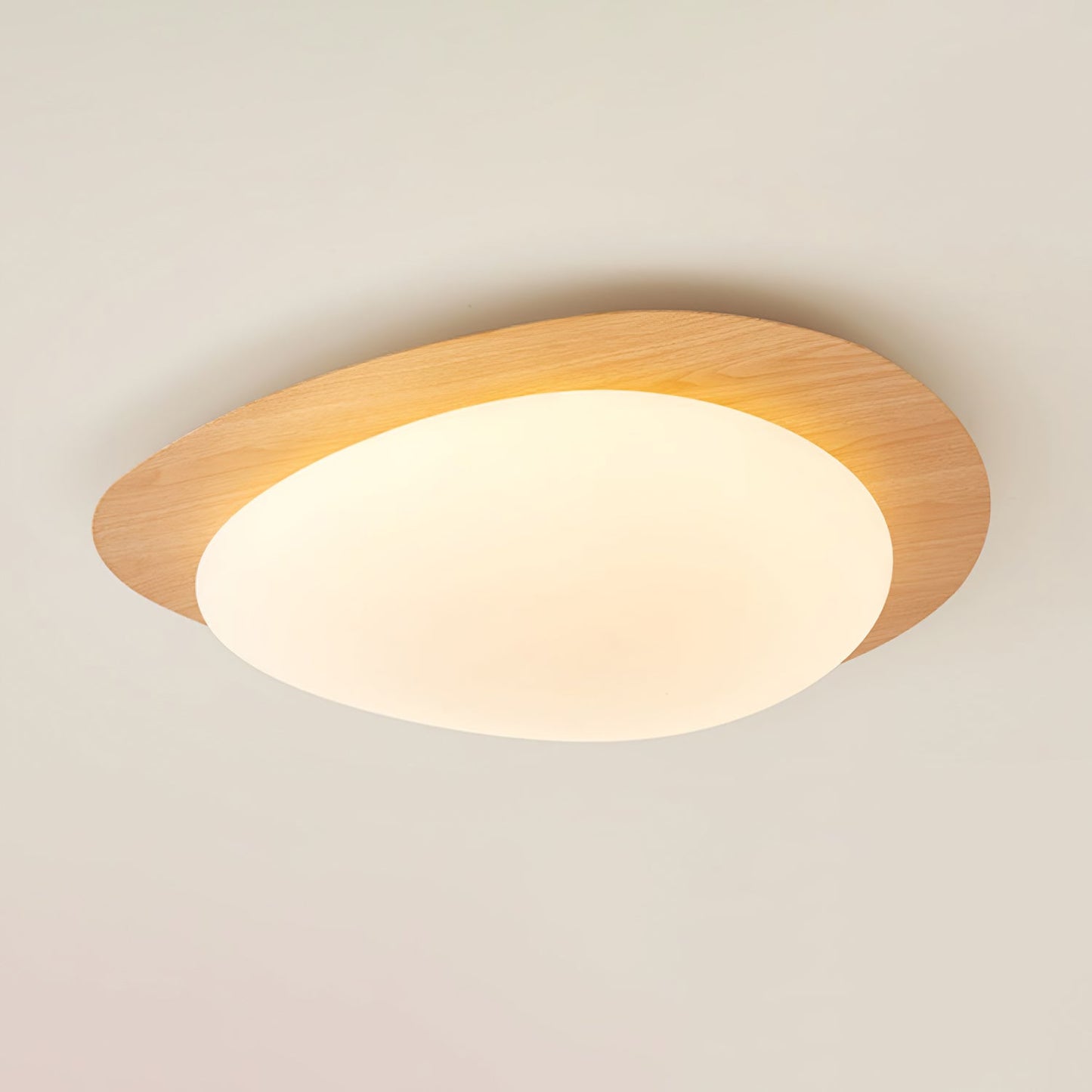 Flush Mount Ceiling Light | Elegant Walnut Design with Integrated LED Options 10