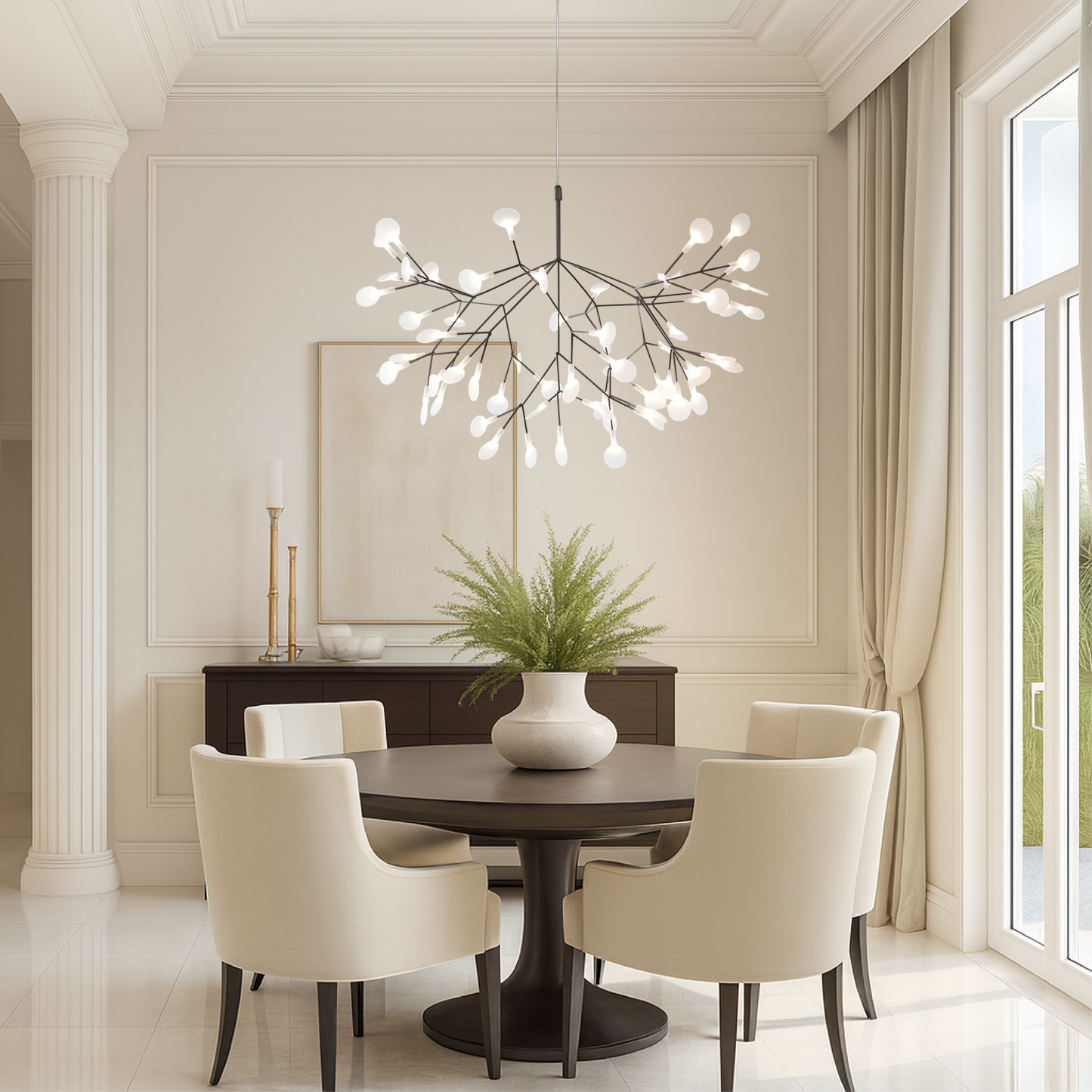 Pendant Lamp | Organic Design with Adjustable Height for Kitchen Lighting 3
