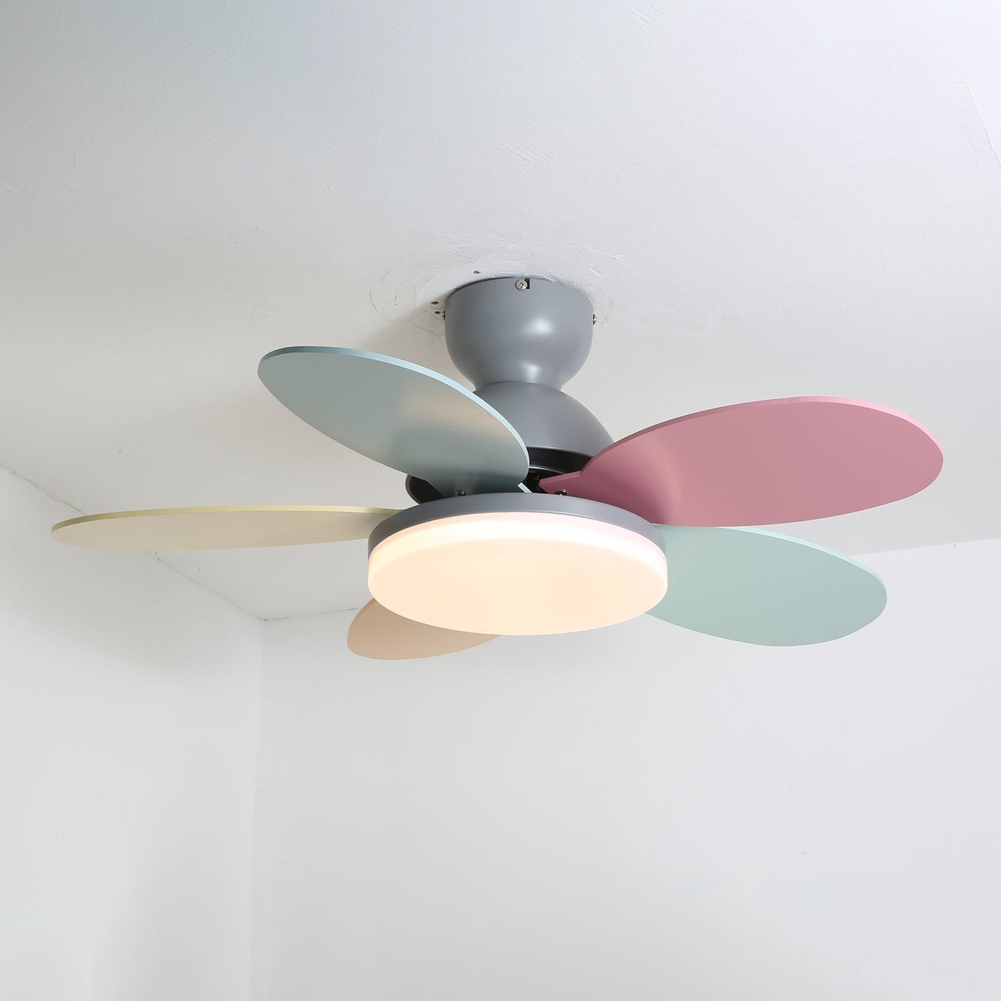 Ceiling Fan Light | Elegant Flower Petal Design with LED Lighting 1