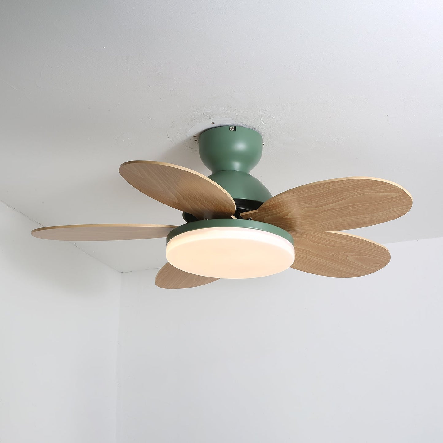 Ceiling Fan Light | Elegant Flower Petal Design with LED Lighting 13
