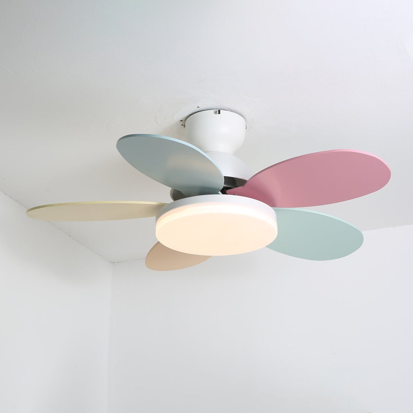 Ceiling Fan Light | Elegant Flower Petal Design with LED Lighting 5