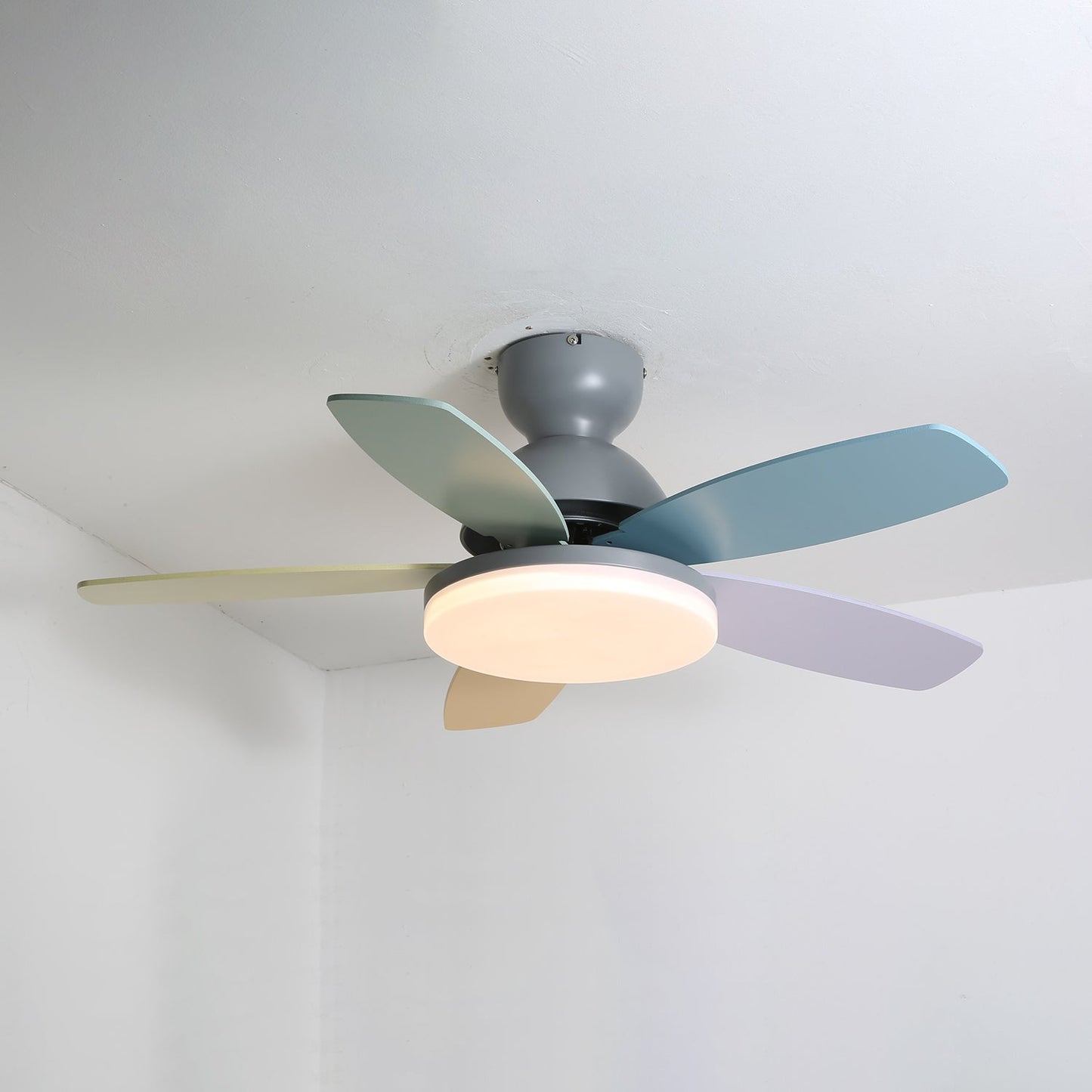 Ceiling Fan Light | Elegant Flower Petal Design with LED Lighting 7