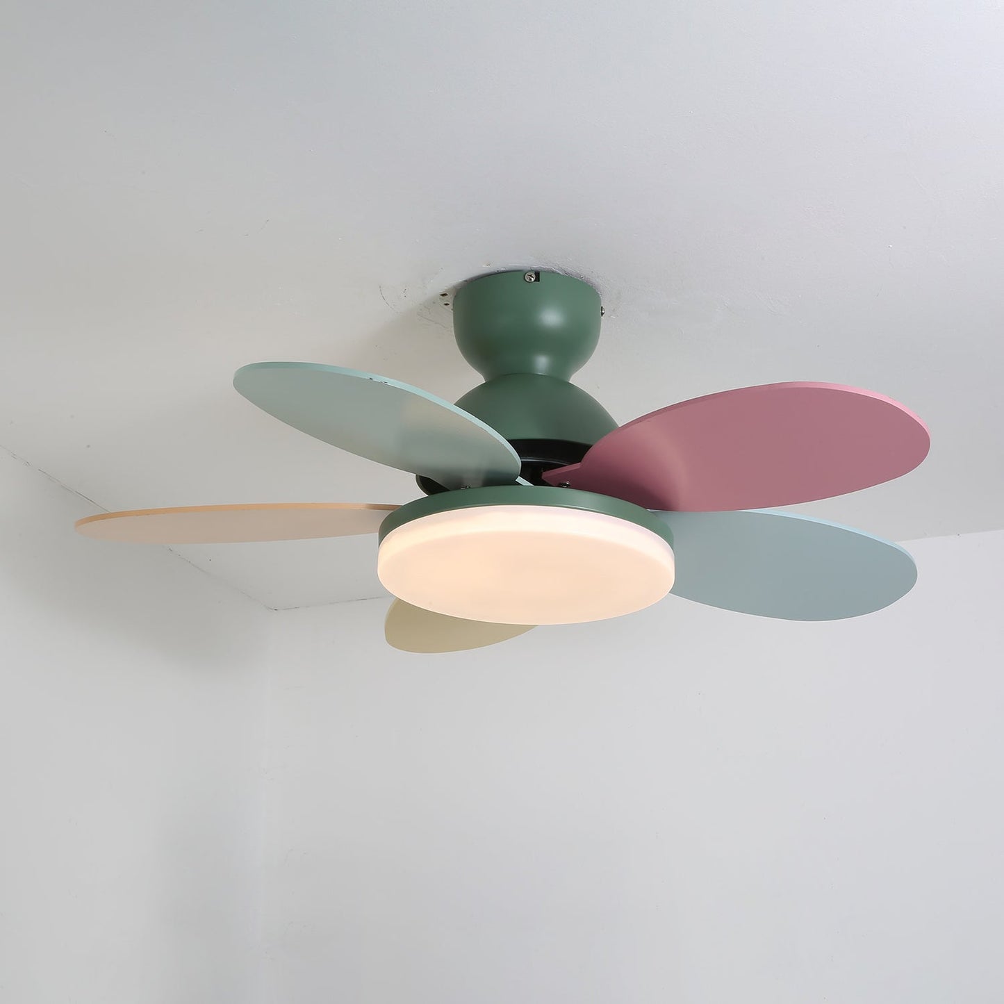 Ceiling Fan Light | Elegant Flower Petal Design with LED Lighting 10