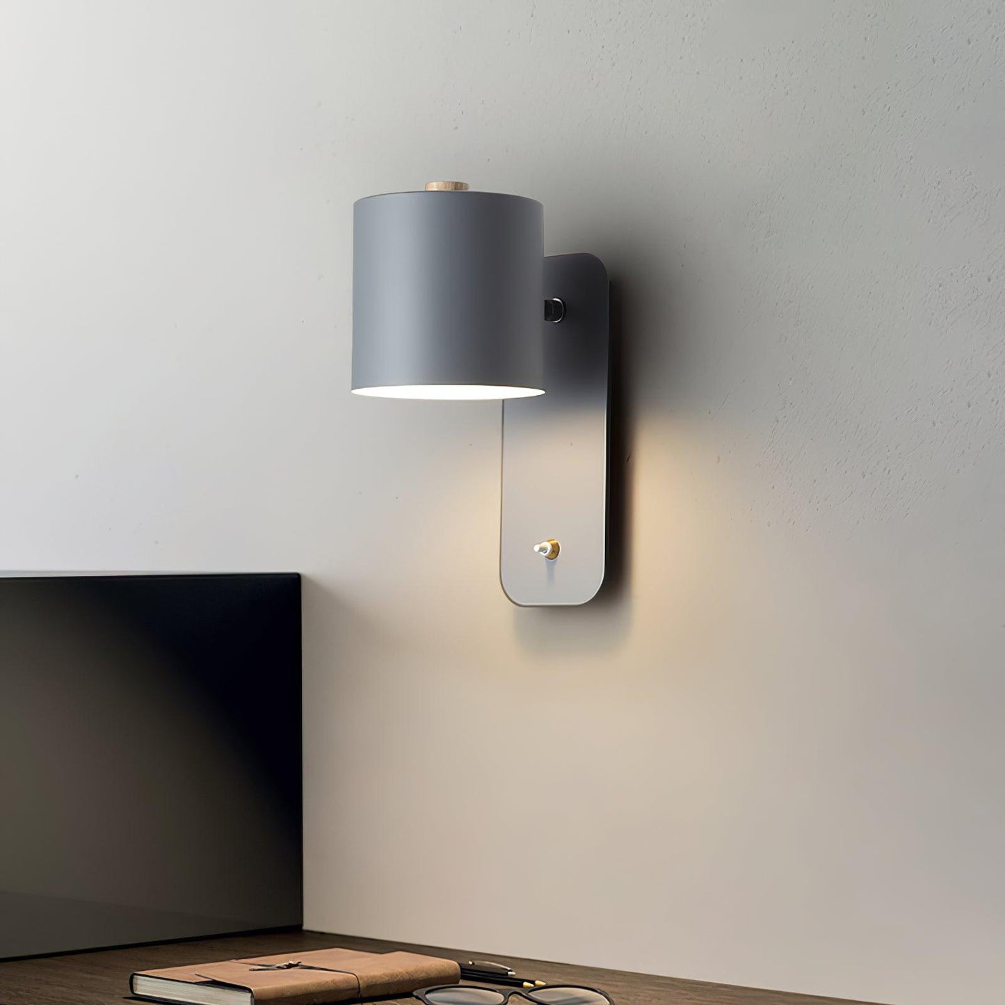 Adjustable Wall Sconce | 350-Degree Rotatable LED Cylinder Lamp 3
