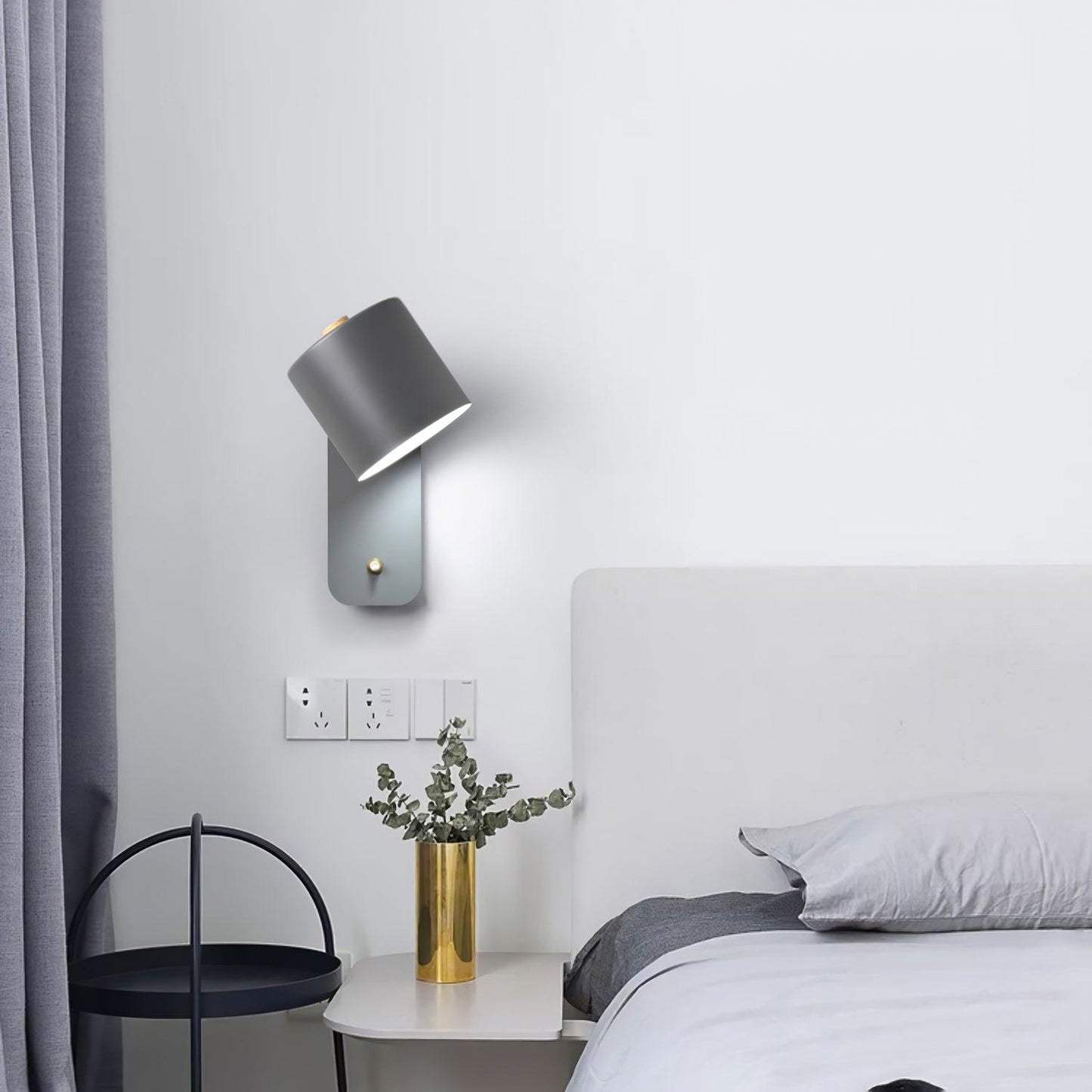 Adjustable Wall Sconce | 350-Degree Rotatable LED Cylinder Lamp 6