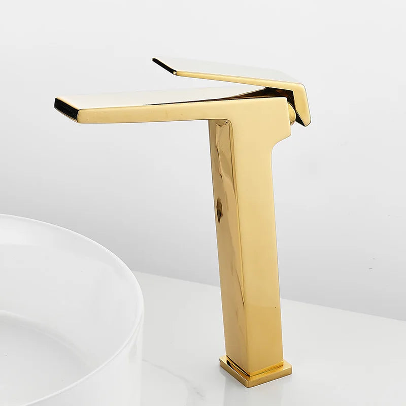 Tall Single Lever Bathroom Faucet | Sleek Modern Design for Style 2