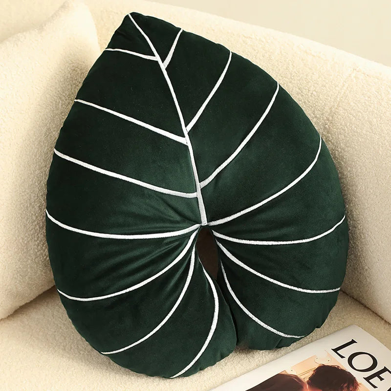 Leaf-Shaped Plush Pillow | Soft and Cuddly Nature-Inspired Decor 6