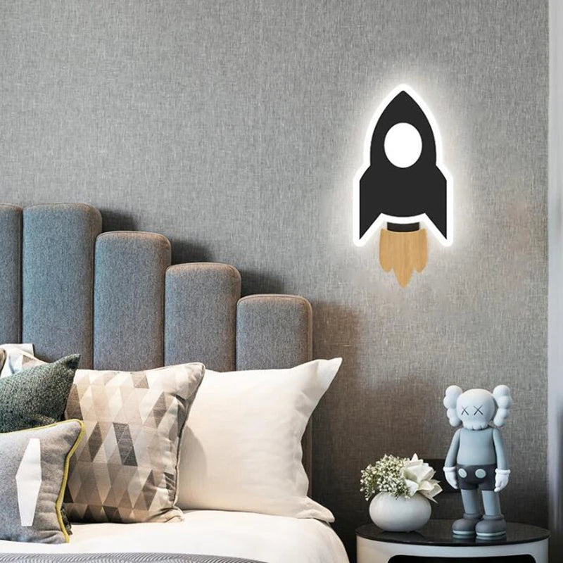 LED Rocket Wall Lamp | Whimsical Design for Children's Spaces 3