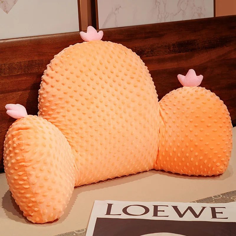 Plush Cactus Bed Backrest | Soft Cotton Support Pillow for Comfort 2