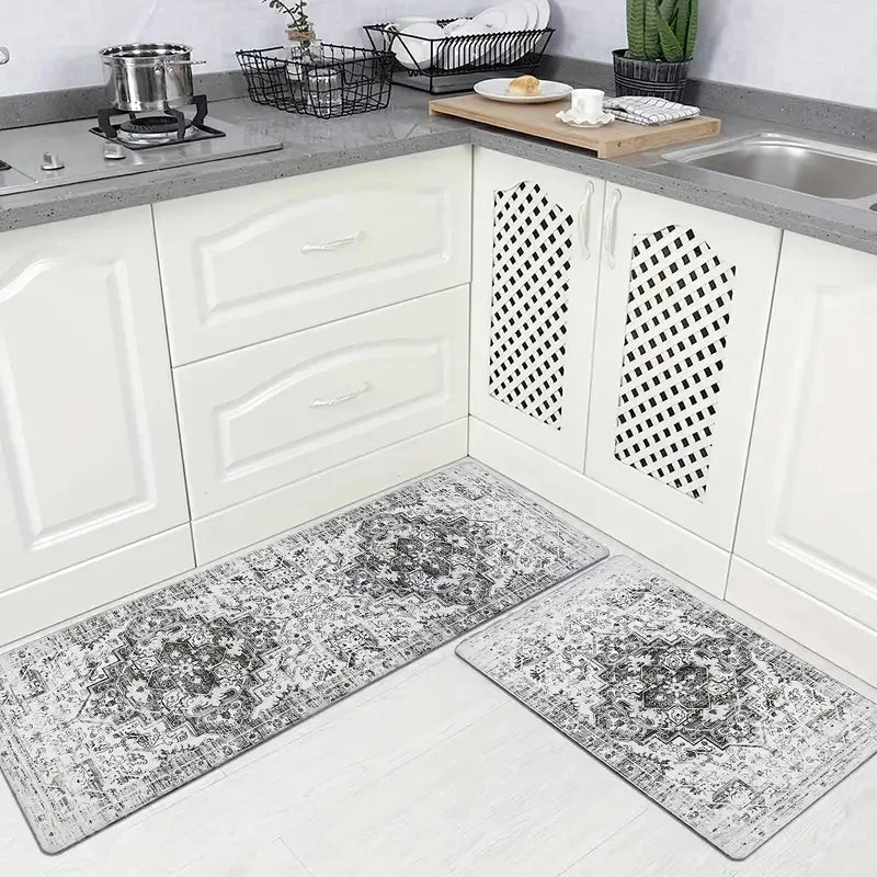 Bohemian Kitchen Runner Rug | Soft Microfiber with Anti-Slip Backing 4