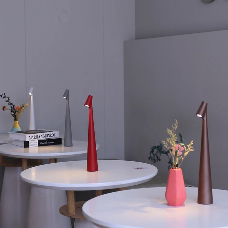 Portable Table Lamp | Funky Cone Design with Touch Dimming 3