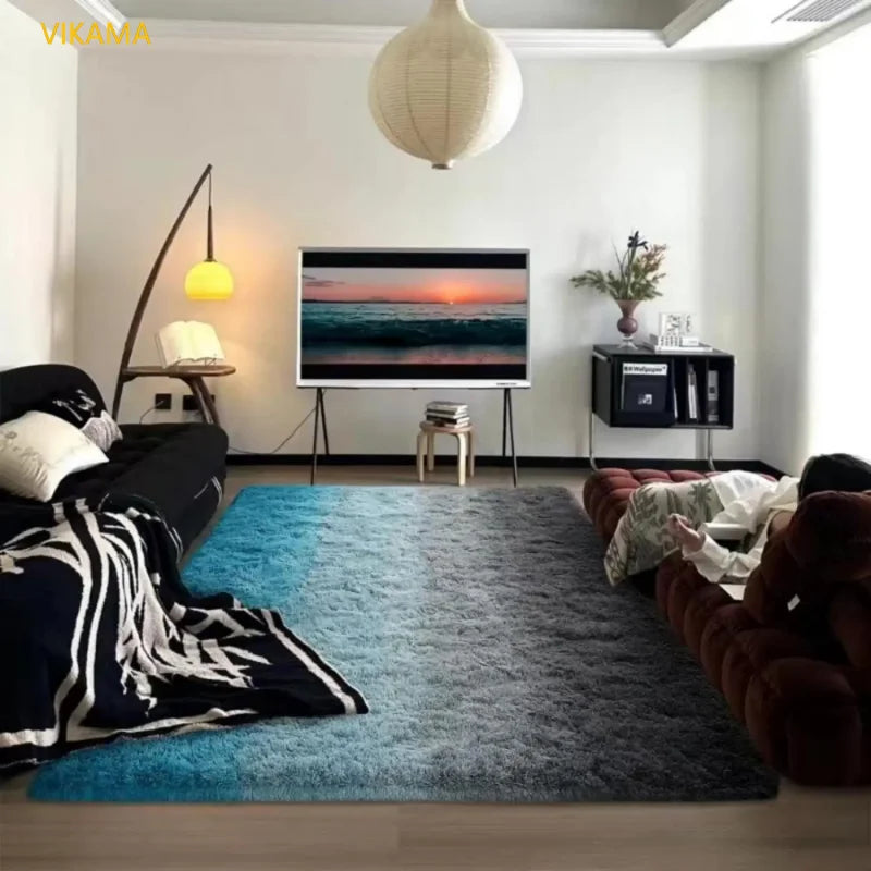 Plush Area Rug | Soft Polyester with Gradient Design 5