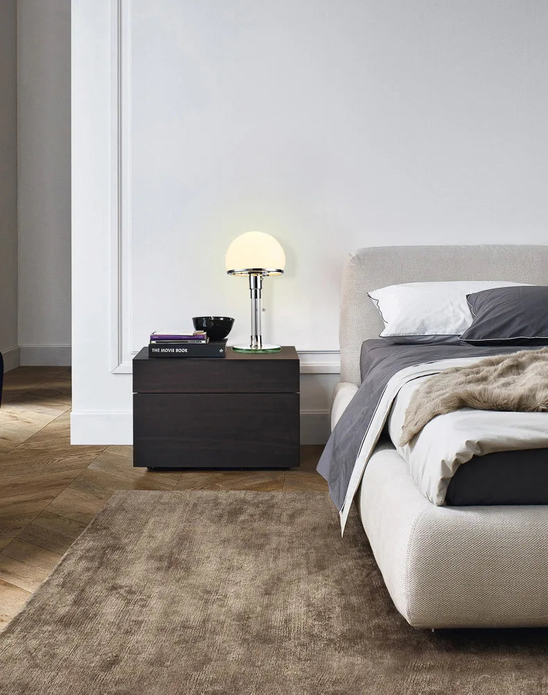Glass Hemisphere Table Lamp | Bauhaus-Inspired Design with LED Efficiency 5