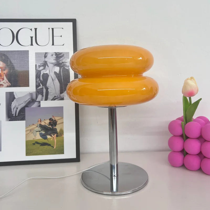 Macaroon Glass Table Lamp | Mid-Century Modern Design with Versatile Lighting 9