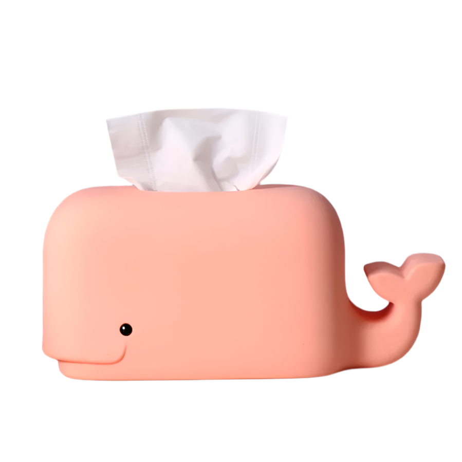 Kawaii Whale Tissue Box Cover | Soft Silicone Design for Fun Decor 9