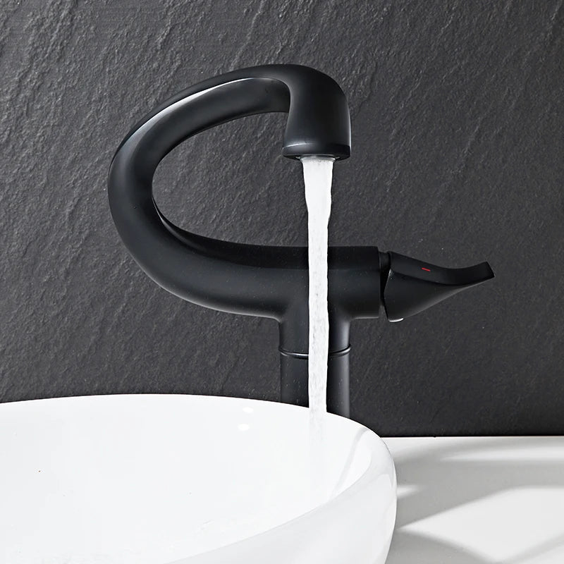 Tall Bathroom Basin Faucet | Elegant Swan-Inspired Design 4