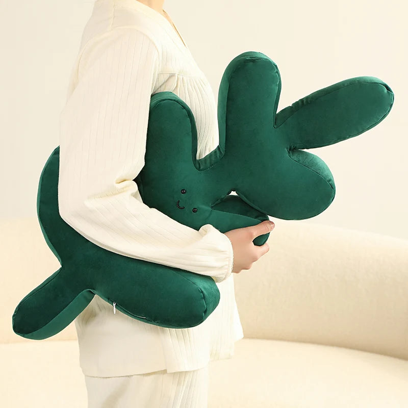 Leaf-Shaped Plush Pillow | Soft and Cuddly Nature-Inspired Decor 3
