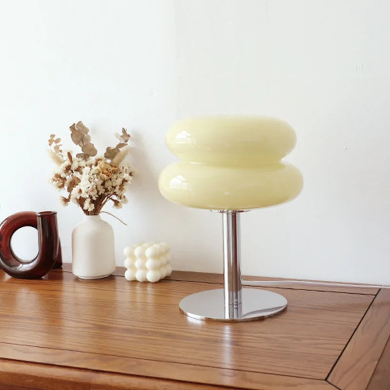 Macaroon Glass Table Lamp | Mid-Century Modern Design with Versatile Lighting 7