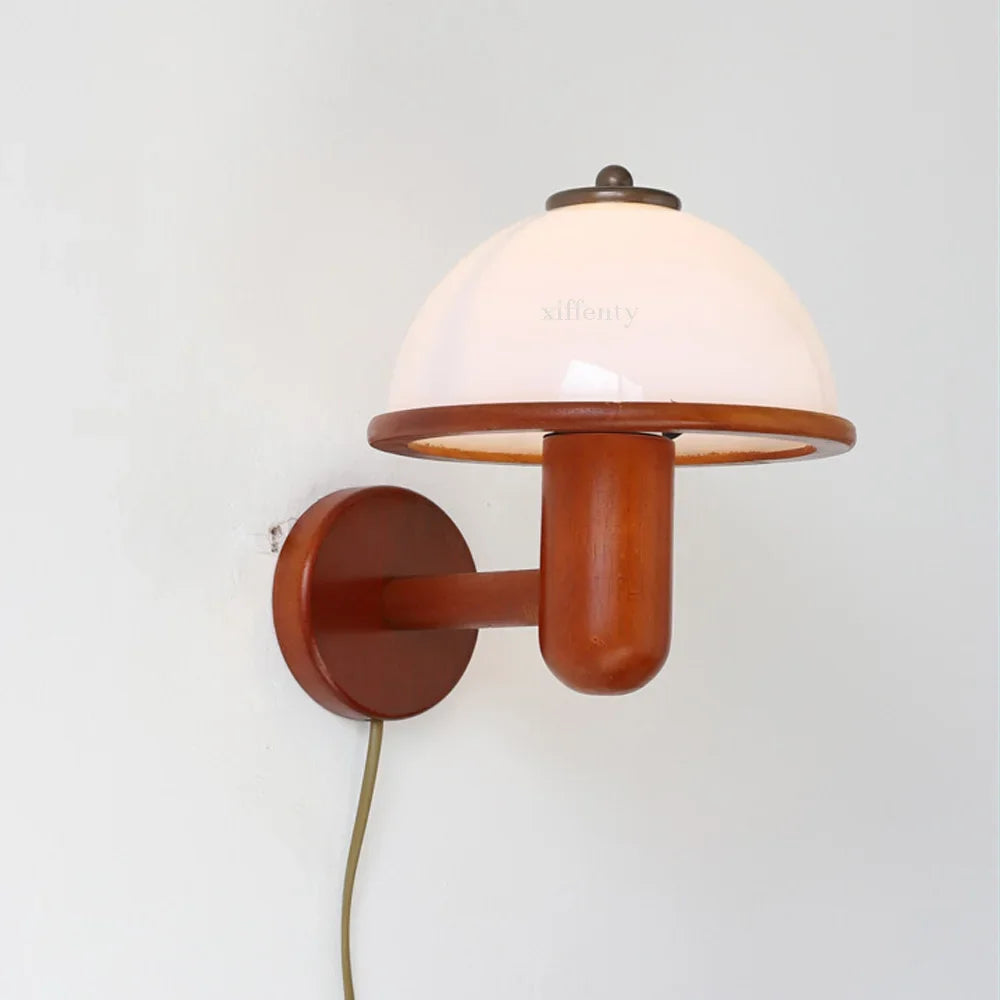 Wooden Wall Lamp | Japanese Minimalist Design with LED Lighting 2