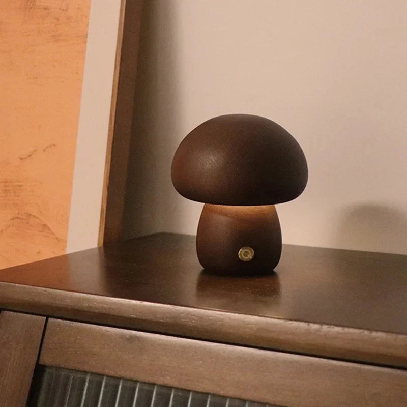 Mushroom Table Lamp | Rechargeable LED with Dimmable Light 2