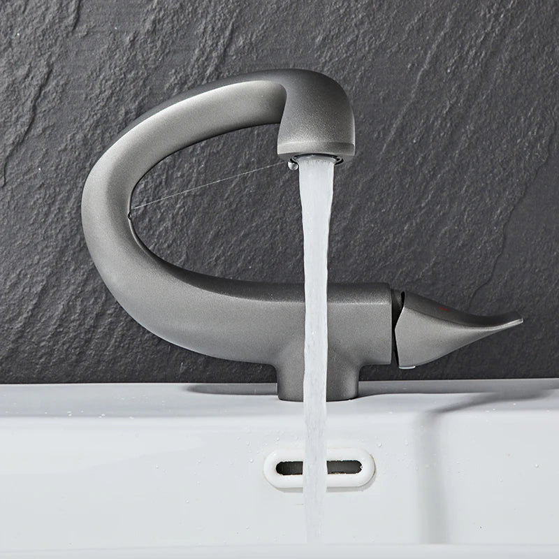 Bathroom Faucet | Elegant Swan-Inspired Design with Durable Brass Construction 4