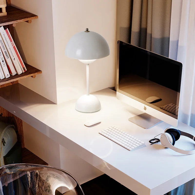 Rechargeable Mushroom Table Lamp | Modern LED Design with Dimmable Feature 3