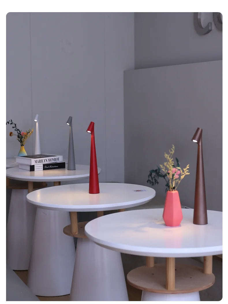 Portable Table Lamp | Funky Cone Design with Touch Dimming 5