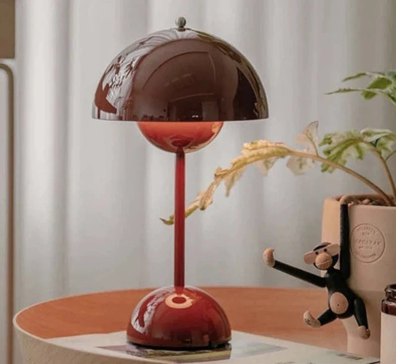 Rechargeable Mushroom Table Lamp | Modern LED Design with Dimmable Feature 1