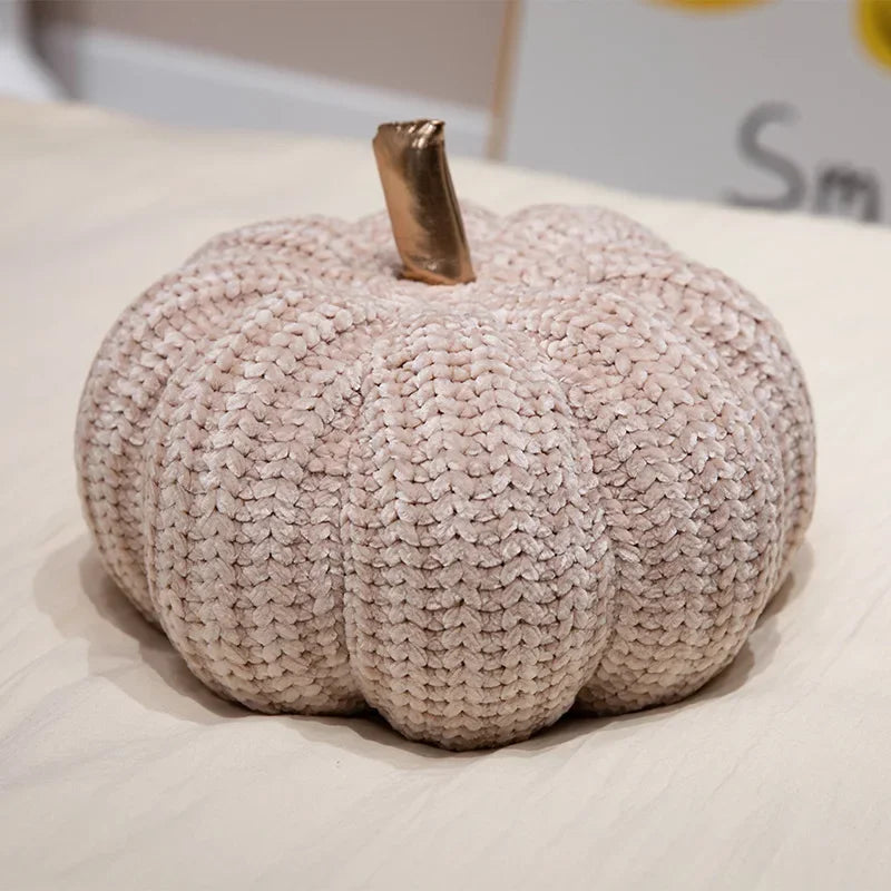 Plush Pumpkin Pillow | Cozy Nordic-Inspired Fall Decor 6