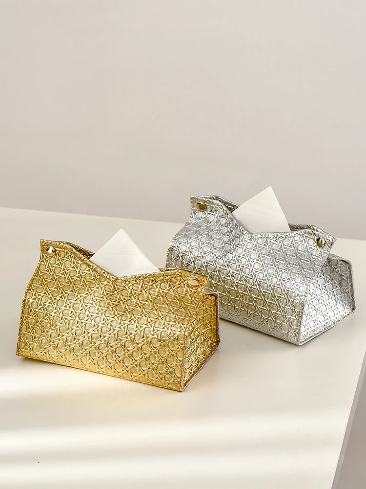 Leather Tissue Box Cover | Genuine Leather with Elegant Design 5