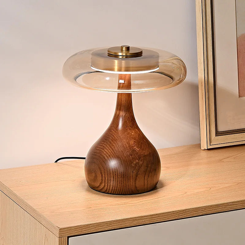 Retro Table Lamp | Vintage Glass Design with Energy-Efficient LED 2