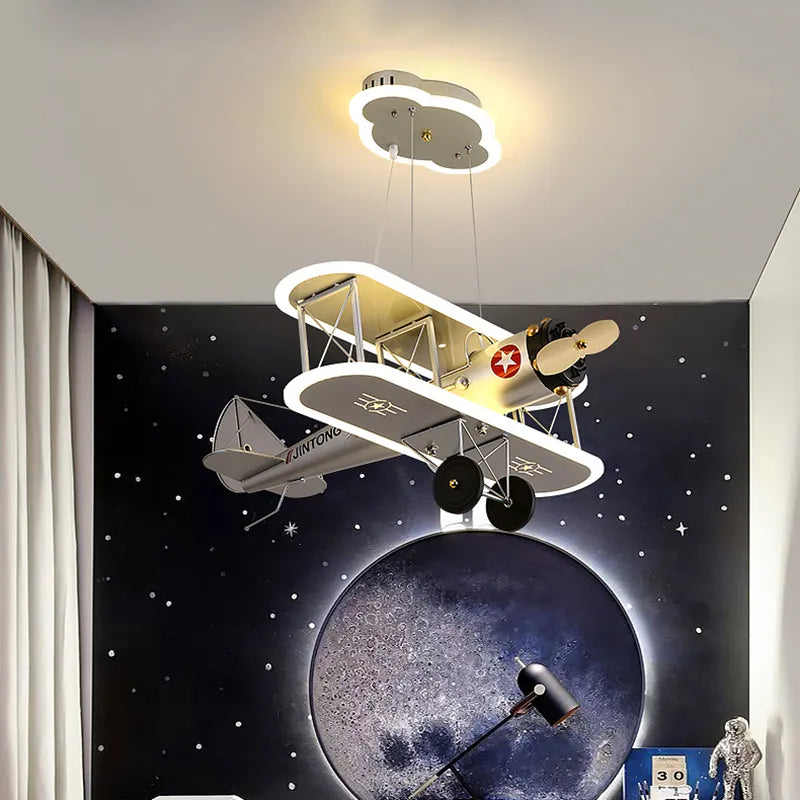 Kids Airplane Pendant Lamp | Vintage Design with LED Lighting 4