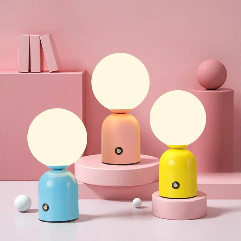 Nordic Table Lamp | Touch Dimming with Rechargeable Design 2