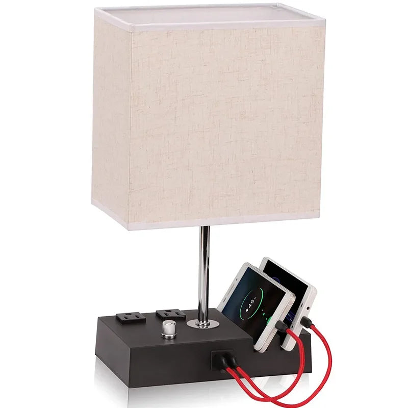 Bedside Lamp | Dimmable Lighting with Dual USB Charging Ports 2