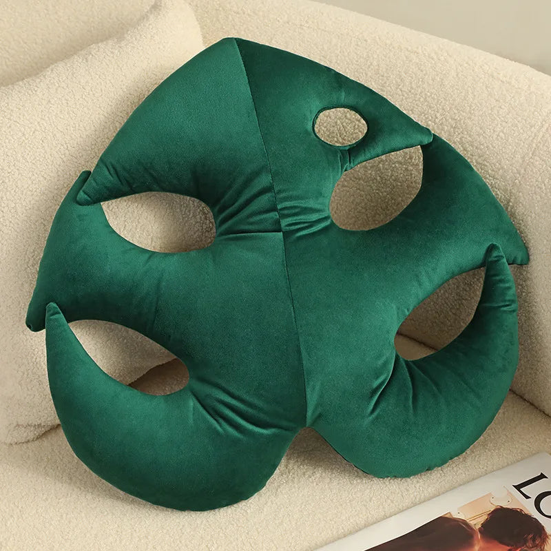 Leaf-Shaped Plush Pillow | Soft and Cuddly Nature-Inspired Decor 4