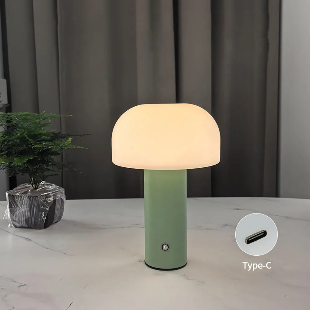 Rechargeable Mushroom Lamp | Touch-Activated Dimming for Custom Ambiance 3