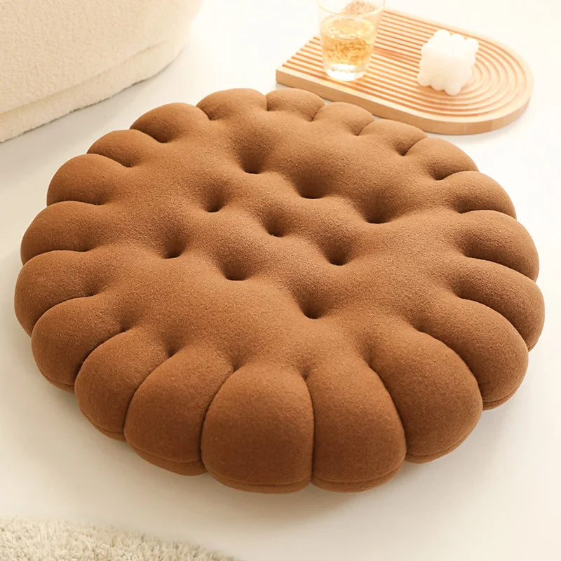 Plush Biscuit Cushion | Soft Cotton Filling for Playful Home Decor 6