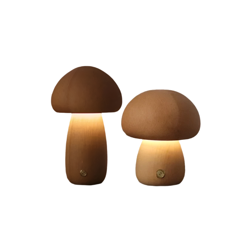 Mushroom Table Lamp | Rechargeable LED with Dimmable Light 10
