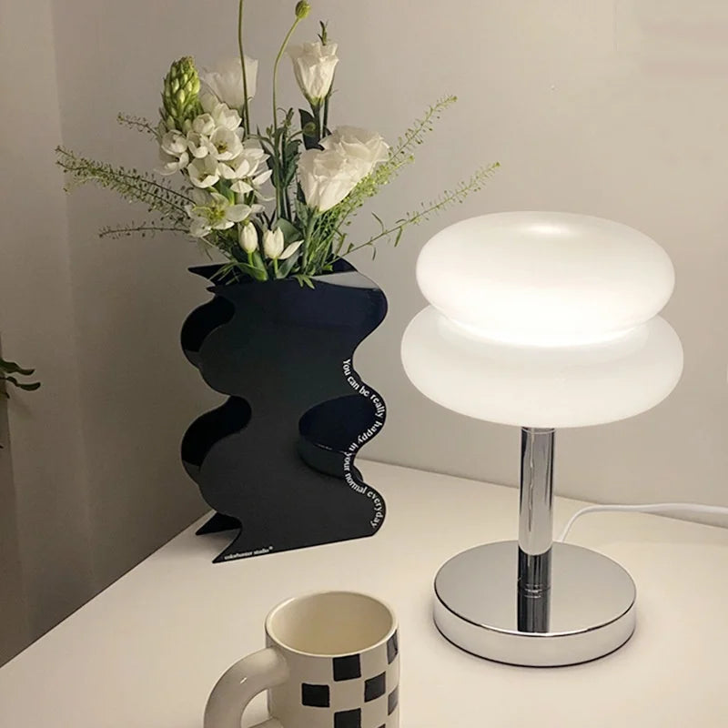 Macaroon Glass Table Lamp | Mid-Century Modern Design with Versatile Lighting 6