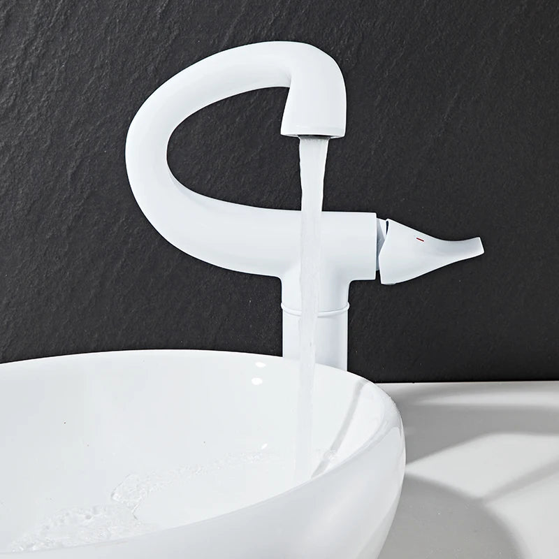 Tall Bathroom Basin Faucet | Elegant Swan-Inspired Design 8