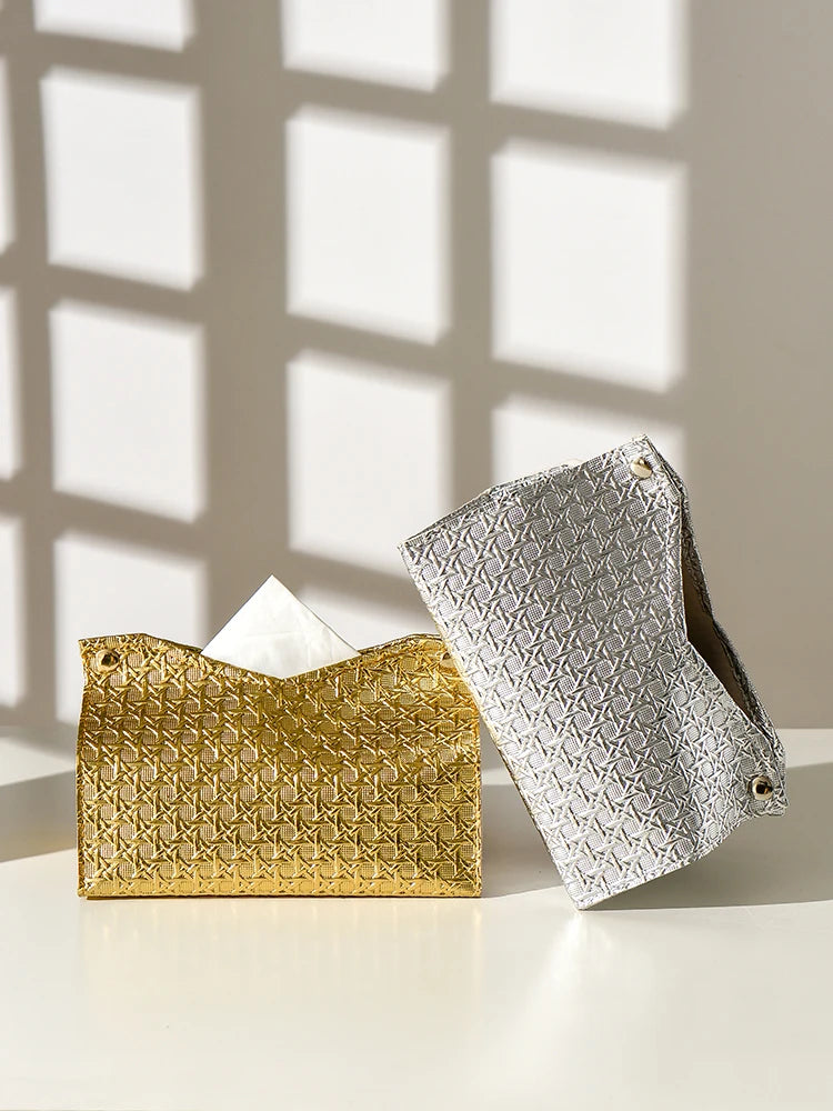 Leather Tissue Box Cover | Genuine Leather with Elegant Design 4