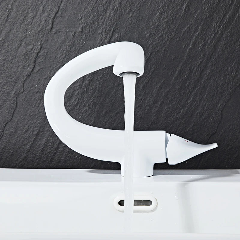 Bathroom Faucet | Elegant Swan-Inspired Design with Durable Brass Construction 10