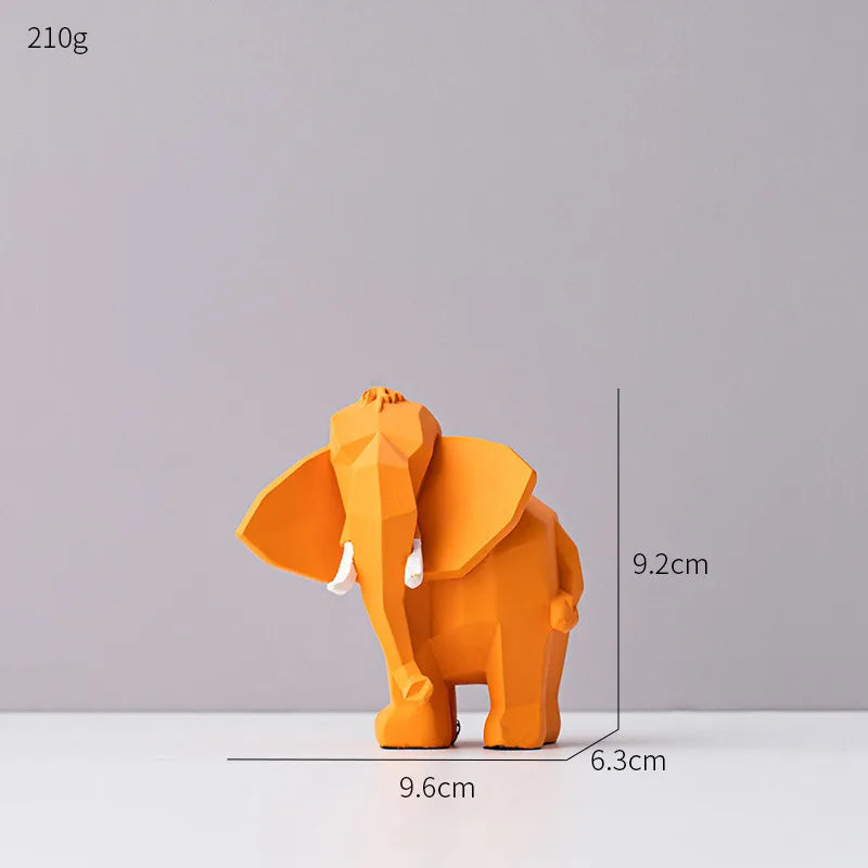 Geometric Elephant Art Statues | Nordic Charm in Three Sizes 7