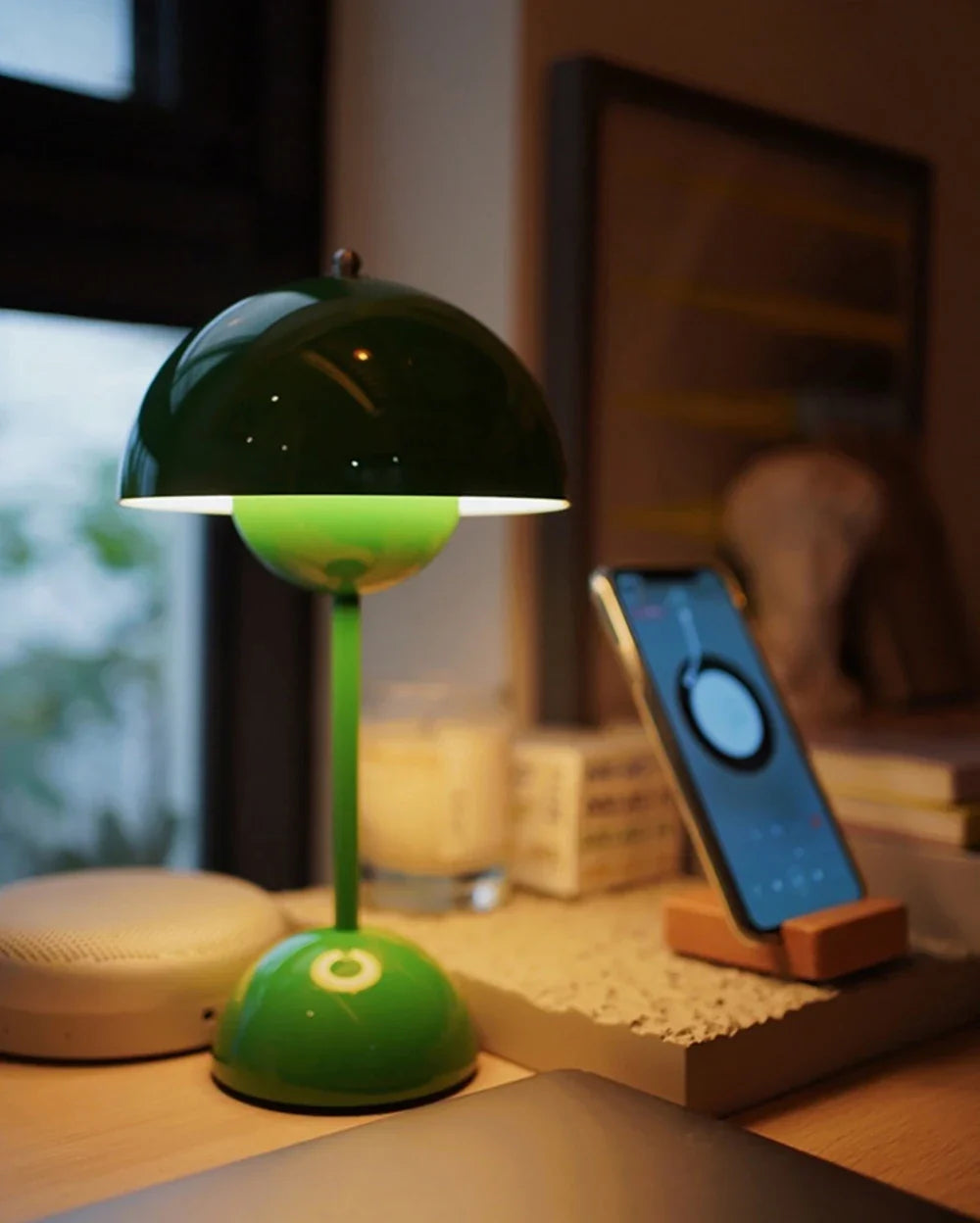 Rechargeable Mushroom Table Lamp | Modern LED Design with Dimmable Feature 4