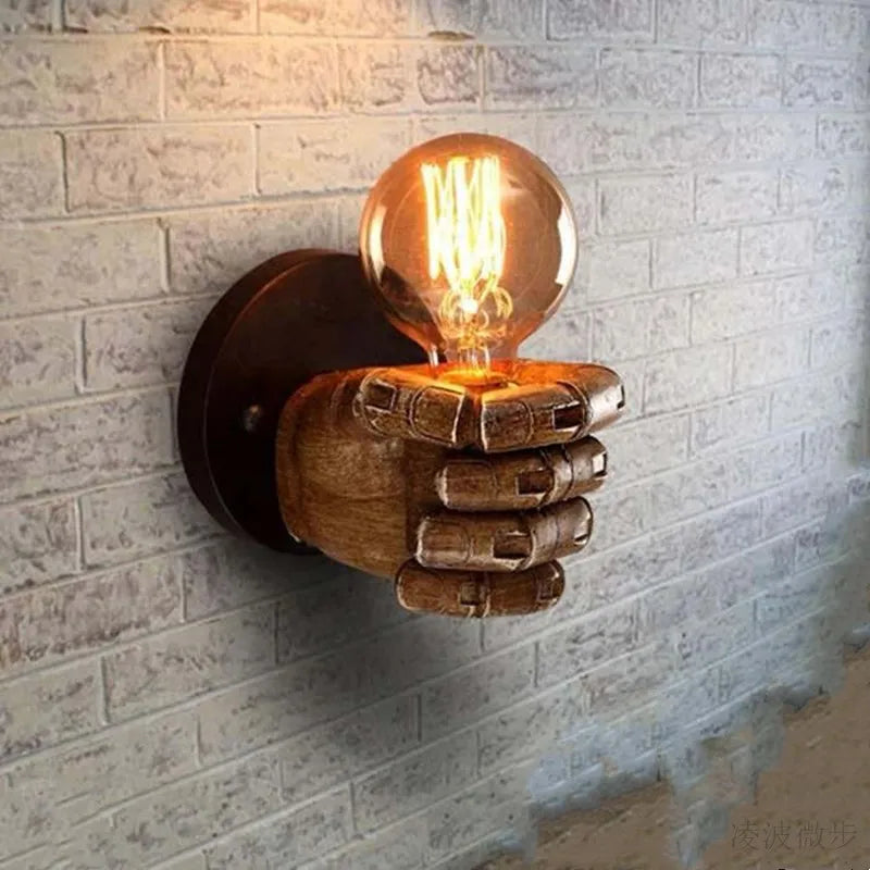 Wall-Mounted Industrial Lamp | Unique Robotic Hand Design 2